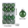 thumbnail image 2 of 30PCS Christmas Ornaments Christmas Tree Ball Bauble Hanging Home Party Ornament Decor 6CM for Xmas Tree Craft Gifts for Home Holiday Wedding Party Decorations, 2 of 6