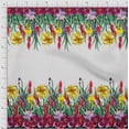 thumbnail image 2 of oneOone Cotton Flex Fabric Leaves & Flower Panel Print Fabric By The Yard 40 Inch Wide, 2 of 3