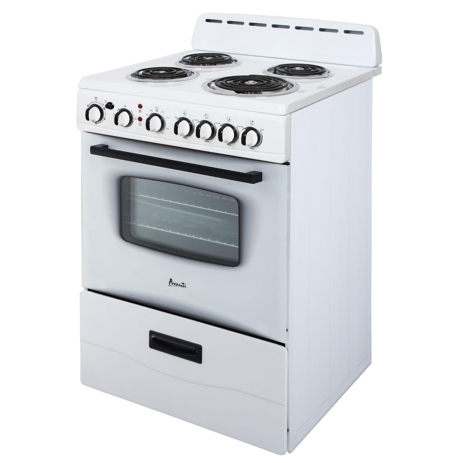 Avanti 24" Electric Range Oven with Framed Glass Door, in White (ERU240P0W)