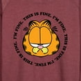 thumbnail image 3 of Garfield - I'm Fine This Is Fine - Women's Lightweight French Terry Long Sleeve Shirt, 3 of 5
