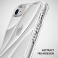 thumbnail image 4 of Ringke Flow Case Compatible with iPhone 8, Minimalist Wavy Textured Shock Absorption TPU Lightweight Design Cover - Clear, 4 of 9