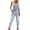 *Light Blue, variant on VBVC Women's Distressed Straight Leg Overalls, Adjustable Strap Casual Denim Jumpsuit For Women, Ladies' Ripped Bib Overalls with Pockets,Dark Blue,S-2XL