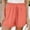 Pink, variant on Xysaqa Plus Size Shorts for Women Summer Casual Comfy Elastic Waist Shorts Pants S-5XL