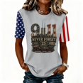 thumbnail image 2 of 9/11 25th Anniversary Commemorative T-Shirt for Women 9/11 25th Anniversary Tshirt We Will Never Forget Short Sleeve Tee Courage Hope Patriotic 9/11 Memorial Shirt, 2 of 6