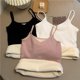 thumbnail image 4 of Qarigey Ropa interior de mujer sin mangas de Color sólido señora chaleco clima frío térmico básico Base calentador cuello en V Prendas para la parte del cuerpo Blanco Largo, 4 of 6