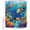 Blue Navy White, variant on Shower Curtains for Bathroom, Ocean Coral Fish Waterproof Fabric Shower Curtain, Colorful Underwater World Seagrass Decorative Bathroom Curtain for Bathtub, 72"x72", No Hooks Included