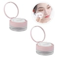 thumbnail image 3 of Milisten 2Pcs Portable Empty Loose Powder Box Mirror Powder Container Elastic Denser Little Mesh Makeup Case with Powder Puff Pink, 3 of 5