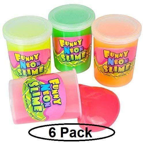 Kicko Neon Slime Putty Sludgy Gooey Feeling Pack of 6 Great for Any... 