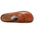 thumbnail image 5 of Womens Open-Back Hand-Painted Leather Clogs - Camel - European Size 37, 5 of 8