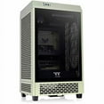 thumbnail image 4 of Thermaltake Tower 200 Mini-ITX Computer Case; 2x140mm Pre-Installed CT140 Fans; Supports GPU Length Up to 380mm; CA-1X9-00SEWN-00; Matcha Green; 3 Year Warranty, 4 of 18