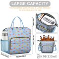 thumbnail image 5 of Blue Background Dinosaur Pattern Womens Lunch Box for Work,Insulated Large Lunch Bag for Tween and Teen,Loncheras Para Mujer,Leakproof Adult Lunch Bag for Work,Beach,Travel,Picnic,Camping, 5 of 7