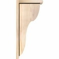 thumbnail image 3 of 7 1/2"W x 10"D x 22"H Carmel Smooth Corbel w/Backplate, Douglas Fir, 3 of 9