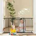 thumbnail image 4 of FURDEAR Extra Wide Baby Gate for Doorways 52.6"-62.2" Metals Blcak, 4 of 7