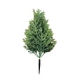 thumbnail image 2 of Christmas 19" Artificial Pine and Cypress- UV Resistant Outdoor Fake Evergreen Plants with Ground Stakes for Stability, Realistic Faux Shrubs for Porch, Garden, Front Door Decor, 2 of 7