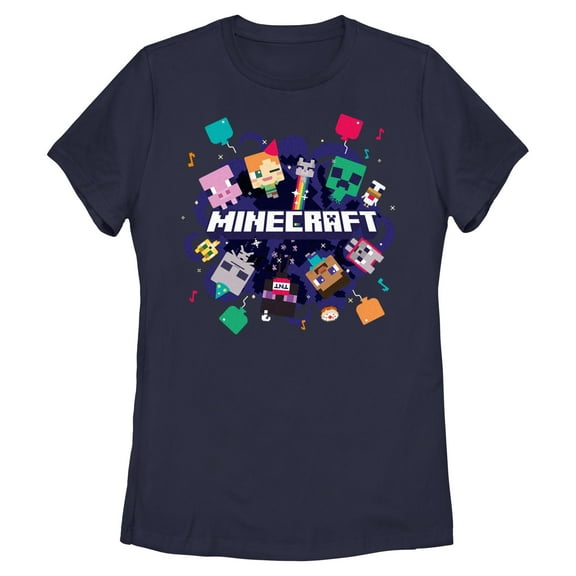 Womens Minecraft Alex Steve Portal Party T Shirt