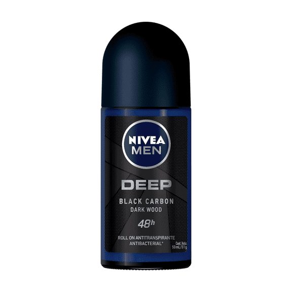 Nivea Men Deep Black Carbon Dark Wood Roll On 50 mL