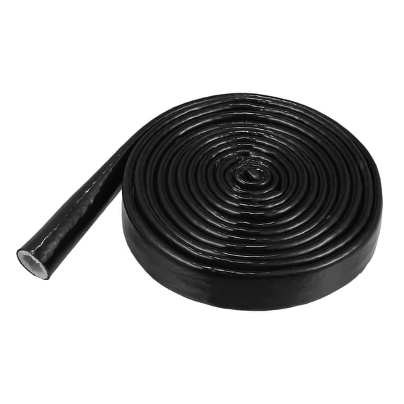 5/8" IDx10FT Heat Shielded Fire Sleeve Silicone Coated Fiberglass Tape for Automotive Hose Lines Wires Electrical Wiring