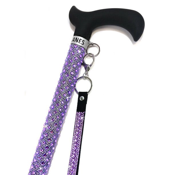 Jacqueline Kent Sugar Cane Adjustable Cane Mauve / Purple Walmart