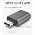 thumbnail image 3 of USB C to USB Adapter [2 Pack], Holytech  USB C Male to USB3 Female Adapter Compatible with iPhone 15 Pro Max iMac iPad Mini and Other Type C Devices, Gray, 3 of 7