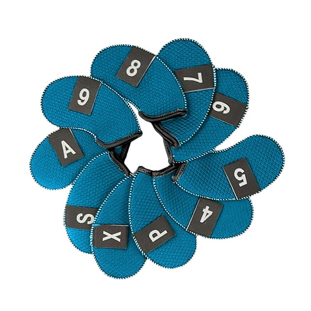 Juego de fundas para la cabeza de hierro de golf 10x Juego de fundas para Zulema Cubierta de cabeza de hierro de golf