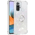 thumbnail image 3 of Case for Xiaomi Redmi Note 10 Pro/Note 10 Pro Max with Creativity Clear Quicksand Glitter Flowing Floating Soft w/Stand Bling Diamond Sparkle Phone Cover for Redmi Note 10 Pro  Colorful, 3 of 14