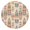 Ethnic - Style, variant on Pink and Teal Geometric Boho Pattern Round Fitted Tablecloth with Elastic Edge,Dining Table Cover Waterproof,Outdoor Round Tablecloth for Camping,Dining,Indoor and Outdoor
