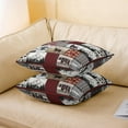 thumbnail image 3 of Bear Throw Pillow Covers 18"x18" Set of 2 Soft Rustic Bear Deer Print Pillow Cases Cushion Covers for Living Room Bedroom Farmhouse Theme Buffalo Check Decorative Throw Pillowcases for Sofa Chair, 3 of 5