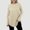 K-Khaki, variant on 2025 Women Casual Solid Trashier Shirts Color Loose Round Neck Basics Long Sleeved T-Shirt Women Long Sleeve Raglan Sleeve Short Sleeve Blouses for Women T-Shirt