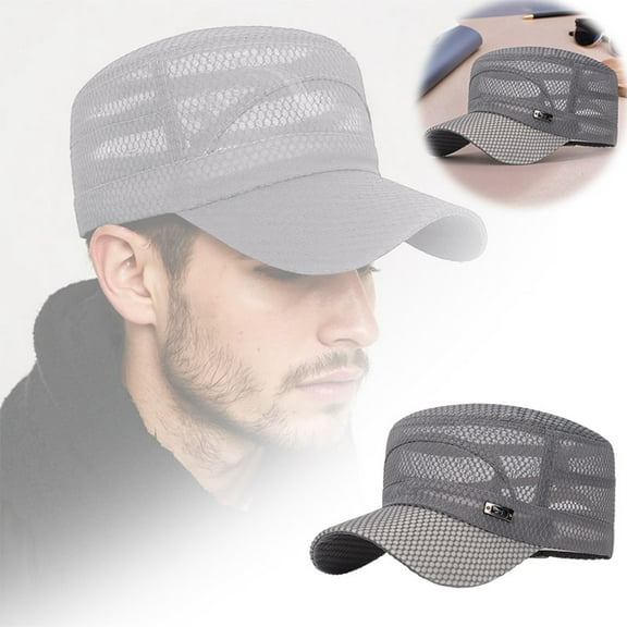 Trucker Hat for Men - Trendy Mesh Back Baseball Cap for Summer Summer Hat Summer Quick Drying Breathable Outdoor Hat Men's Outdoor Mesh Sun Hat Outdoor Sun Hat