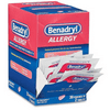 Benadryl Ultratabs Antihistamine Allergy Relief Medicine, 25 mg Diphenhydramine HCl Tablets for Relief of Cold & Allergy Symptoms 30 Packets 2 Tablets Per Packet 60 Tablet Count