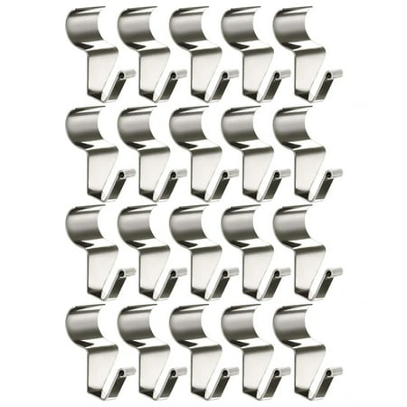 

(Pack of 20) Stainless Steel Vinyl Siding Clips with No Holes for Hanging Ornaments
