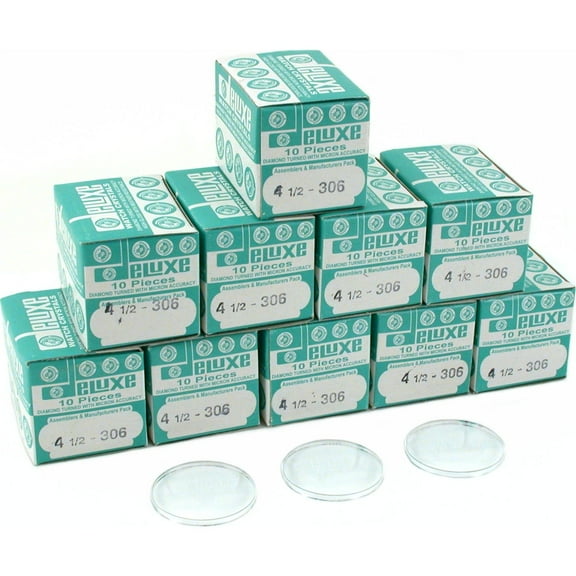 100 Plastic Watch Crystals Watchmaker Dome Parts 30.6mm