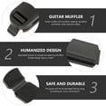 thumbnail image 3 of Guitar String Mute Noise Damper Acoustic Guitar Muffler 2pcs Practice Tool, 3 of 8