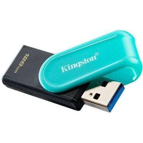 Kingston DataTraveler Exodia S 128GB Portable USB 3.2 Gen 1 Flash Drive with Swivel Cap