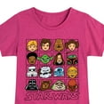 thumbnail image 3 of Star Wars - Yoda and Friends Face Grid - Toddler And Youth Girls Fitted Short Sleeve Tee, 3 of 5