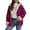 Hot Pink, variant on Autumn Clothing Fashion Women Oversized Zip up Jacket with Hood Casual Plaid Coat Long Sleeve Hooded Casual Outwear Jackets Tops My Items
