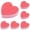 Pink, variant on ZFSBZBS1Pcs Heart Shaped Non-Scratch Scrub Sponge, Dual-Sided Cleaning Kitchen Sponge and Scrubber for Washing Dishes, Pots & Pans and Household Cleaning Supplies,Pink
