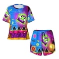 thumbnail image 4 of Lsque Geometry Dash Women's Short-Sleeved Pajama Set - 2 Piece Soft and Lightweight Sleepwear Set-3X-Large, 4 of 9