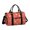 Red Christmas Gingerbread Man Pattern, variant on Red Christmas Decoration Pattern Gym Bag with Shoe Compartment, Duffel Bag with Wet Pocket and Trolley Sleeve, Lightweight Gifts Ideas for Gym Travel Weekend,17.3 X 11.8 X 7.5 Inches