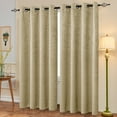 thumbnail image 5 of Subrtex Thermal Insulated Grommet Blackout Curtains for Bedroom, Set of 2 Panels, 52"×84", Beige, 5 of 5