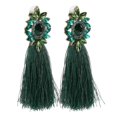 thumbnail image 3 of Pendientes de Aleación con Forma de Flor y Borlas Shaofei, 3 of 5