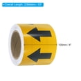 thumbnail image 2 of Unique Bargains Directional Flow Arrow Tape 4'x65', Adhesive Pipe Identification Marking Stickers, Black on Yellow, 2 of 5