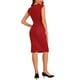 thumbnail image 3 of Vestido de tubo sin mangas para mujer Inspire Chic, vestido profesional de oficina, color rojo M, 3 of 6
