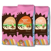 Crazy Cups Decaf Flavored Ground Coffee Variety Pack, Cinnamon French Toast, Caramel Vanilla, Pumpkin Caramel Spice, in 10 oz Bags, For Brewing Flavored Hot or Iced Decaf Coffee, 3 Pack