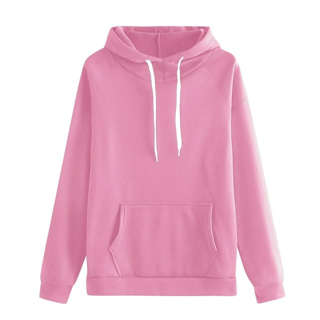 ManxiVoo Chandail en Molleton Mode Femme Grande Taille Automne Hiver Confort Décontracté Col Rond Taille m Rose