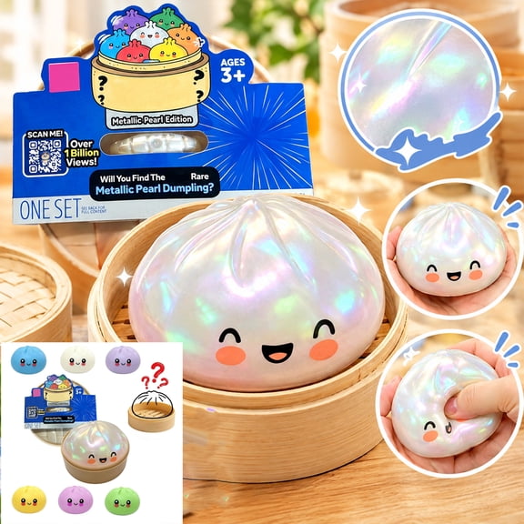 Squishy Dumpling Squeeze Toy with Slow Rising Squeeze Design, 1 Piece, Random Color and Style, for Kids and Adults, Sensory Relaxation Toy