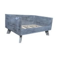 thumbnail image 6 of Iconic Pet Sassy Paws Raised Wooden Pet Bed with Removable Cushion for Dogs & Cats - Antique Gray - Medium, 6 of 6