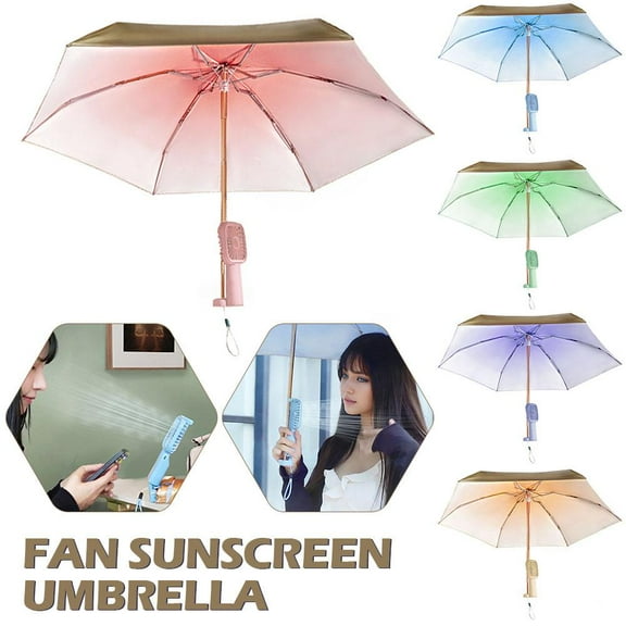 BETTERLIFE UV Protective Portable Fan Umbrella with Misting Feature фз S6Q0