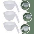 thumbnail image 2 of 3Pcs Plastic Mixing Bowls Nesting Plastic Bowls Color Mixing Bowls with Handle, 2 of 5