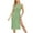 Green, variant on Summer Dresses for Womens 2026 Plus Size Fashion Solid Color Round Neck Sleeveless Split Fork Medium Length Knitting Dress